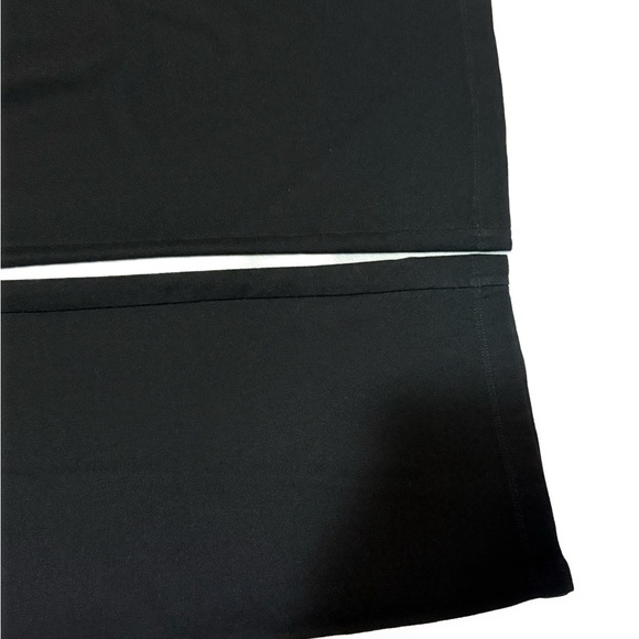 Eileen Fisher Cropped Crepe Wide Leg Pants Black (Large) lightweight workwear - Picture 6 of 9